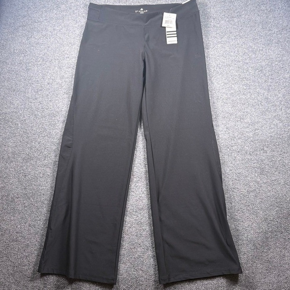 Adidas Performance Full Flare Yoga Pants Womens XL Black Climalite Regular Fit